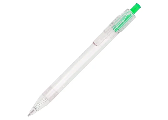 R-PET pen Transparant / Groen