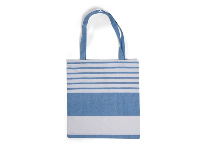 Sagaform Ella Hamam Katoenen Tas 41x38 cm Blauw