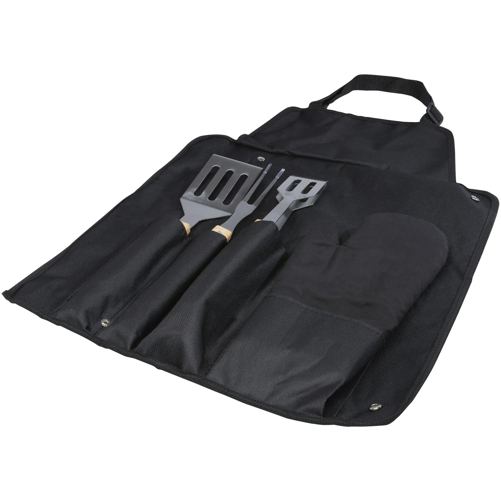 Gril 5-delige barbecueset Zwart