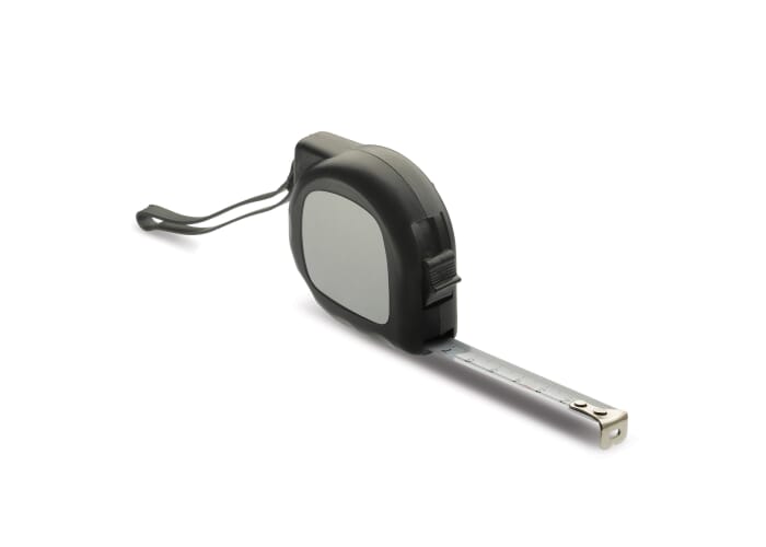 Rolmaat 3 meter Zwart