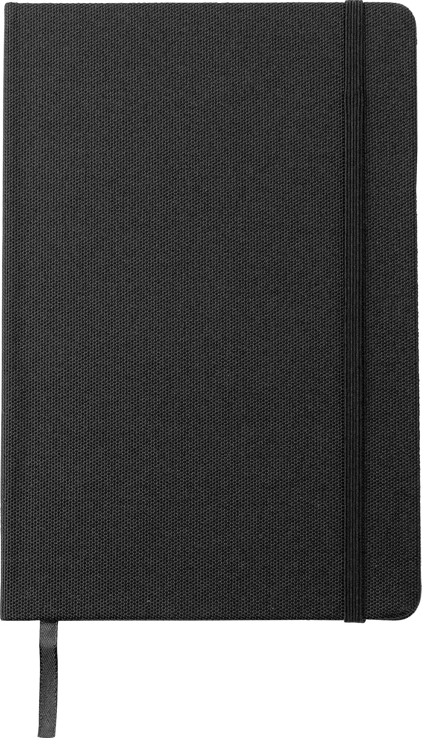 Notitieboek Samira | Gerecycled PET | A5 | Gelinieerd zwart