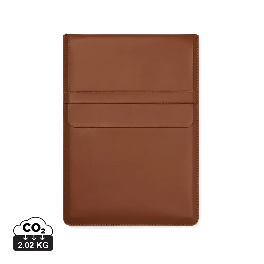 VINGA Timo PU RCS RPET 16" laptop sleeve bruin