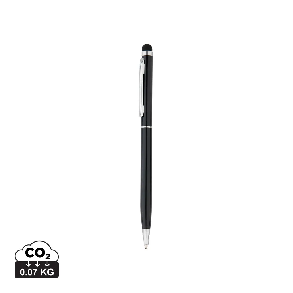 Aluminium touchscreen pen zwart