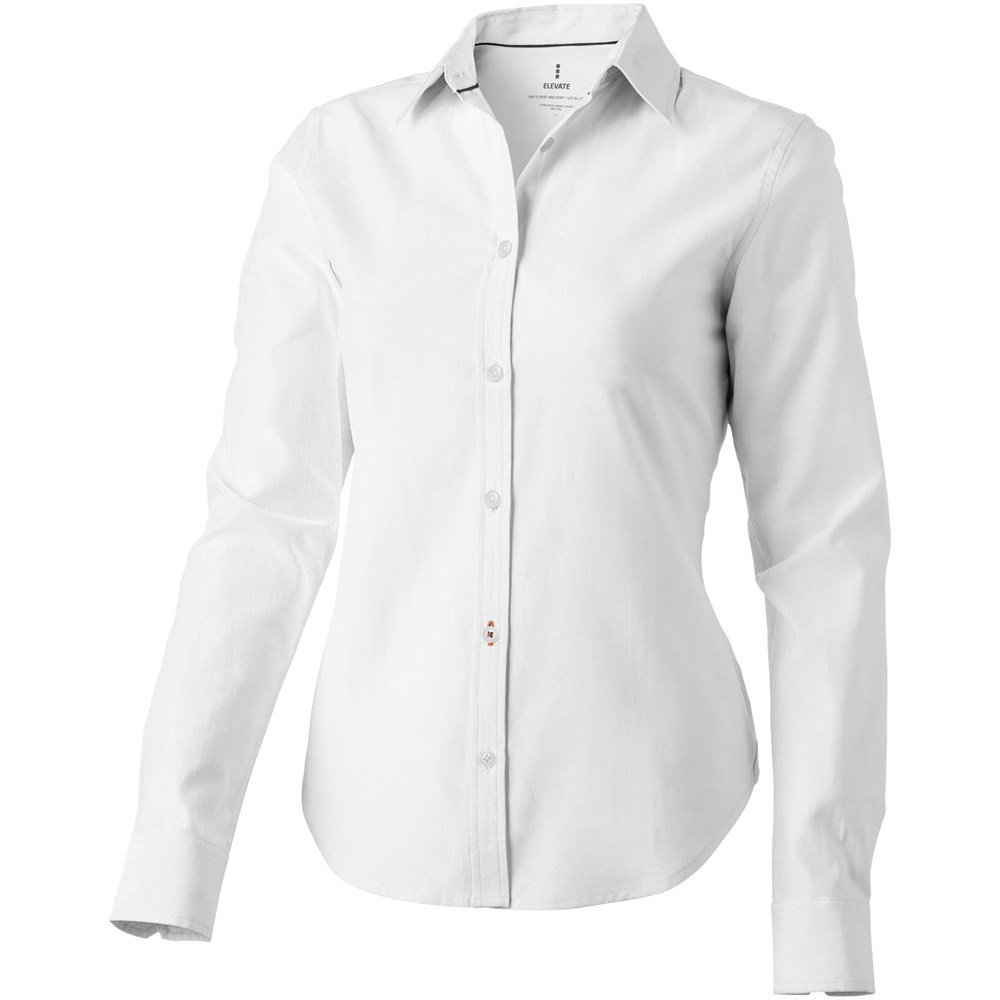 Vaillant oxford dames blouse met lange mouwen