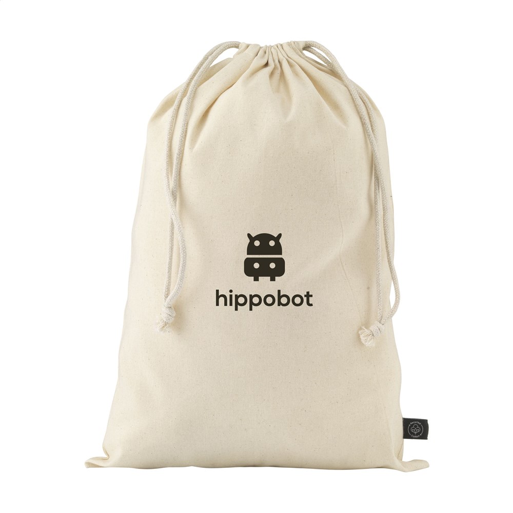Gift Pouch Naturel GRS Recycled Cotton (150 g/m²) L