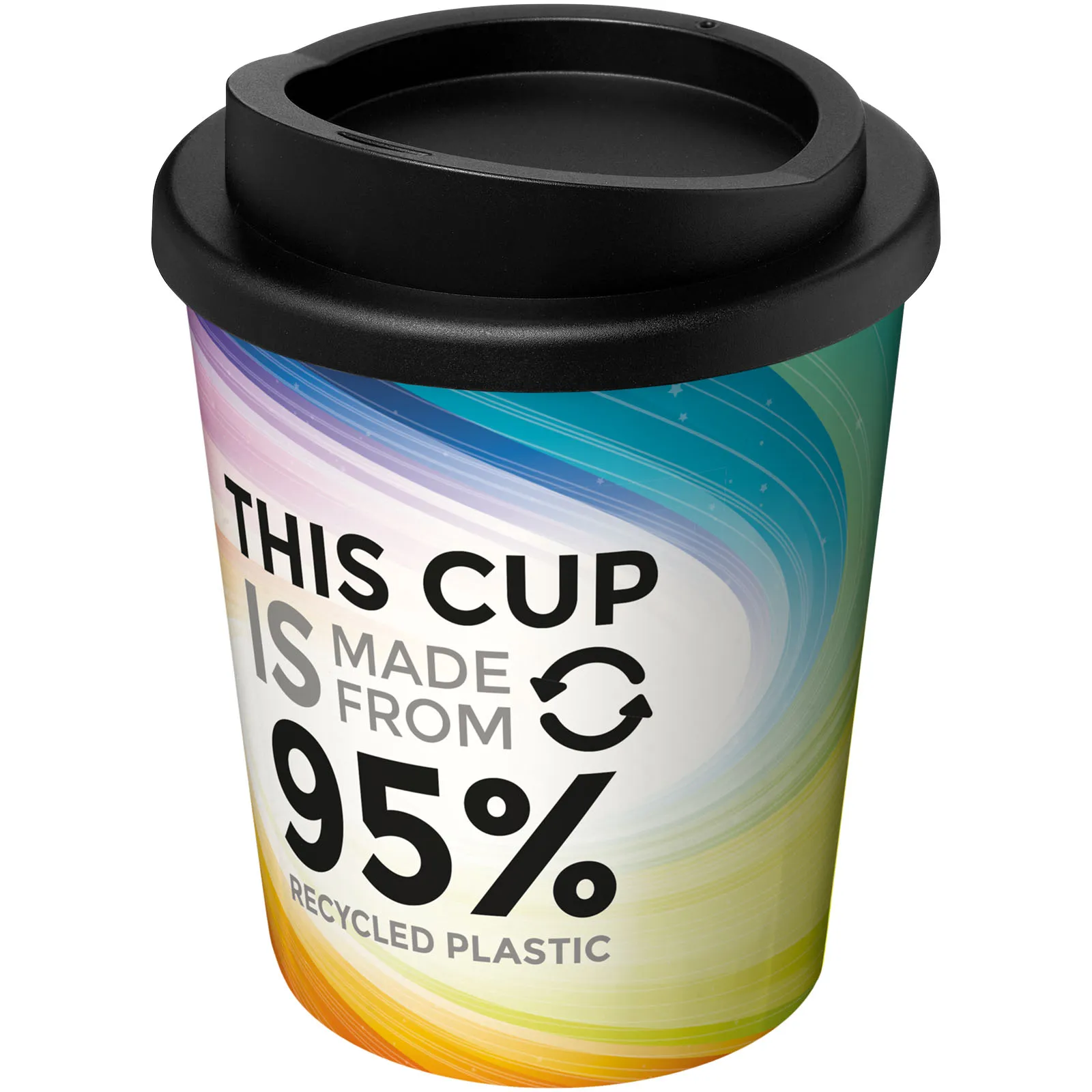 Brite-Americano® Espresso Recycled 250 ml geïsoleerde beker Wit