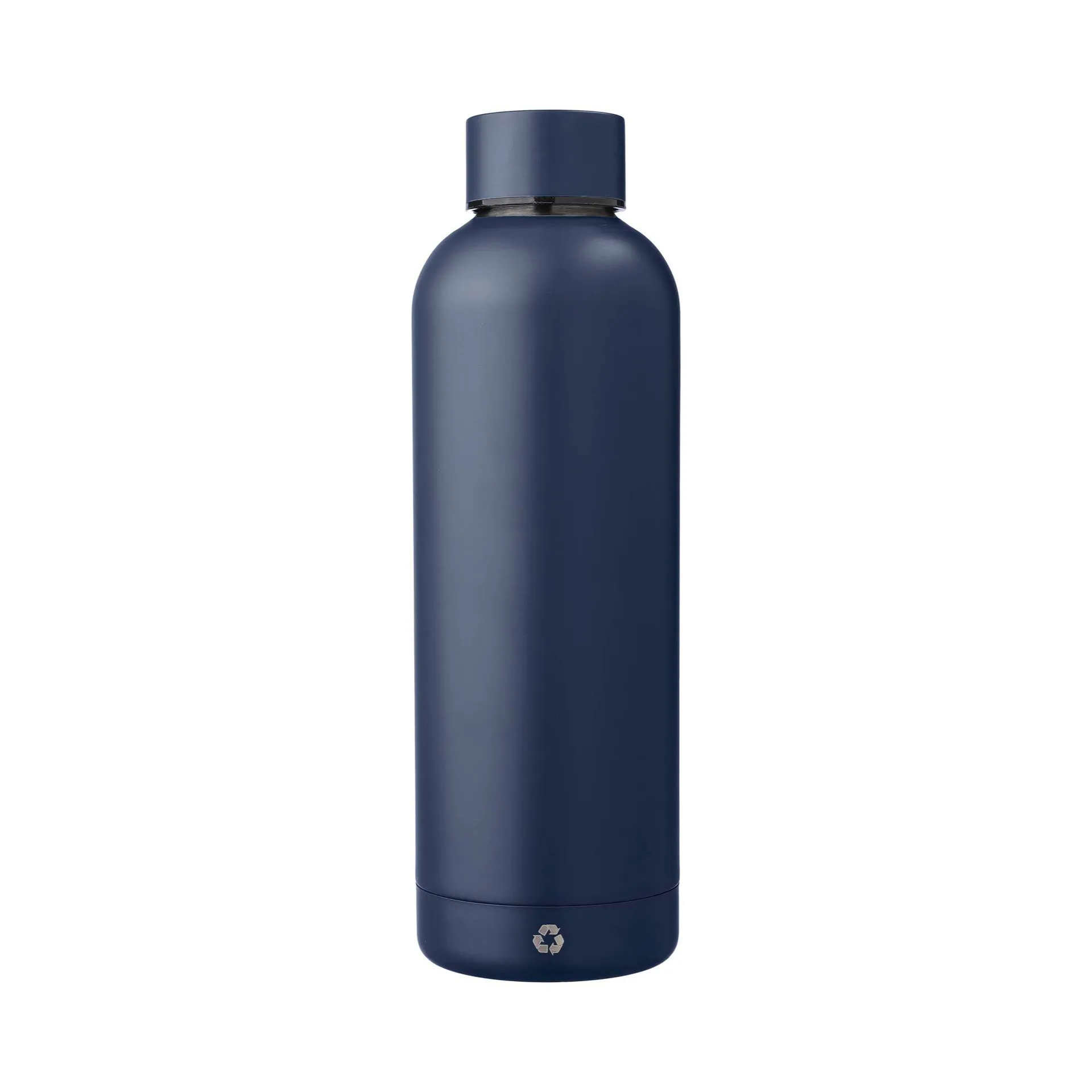 Zwarte geïsoleerde drinkfles van 500 ml met ruimte voor bedrukking