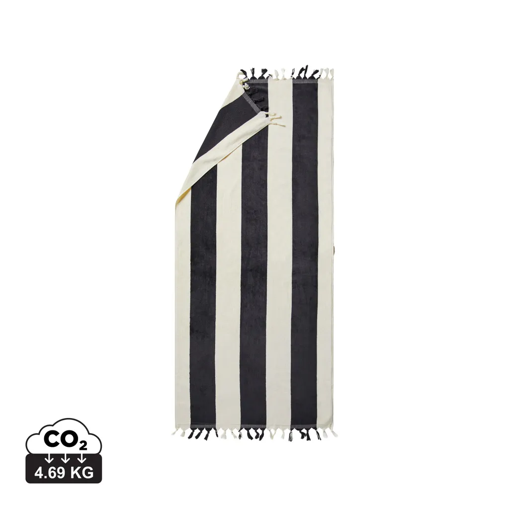 VINGA Valmer strand handdoek zwart