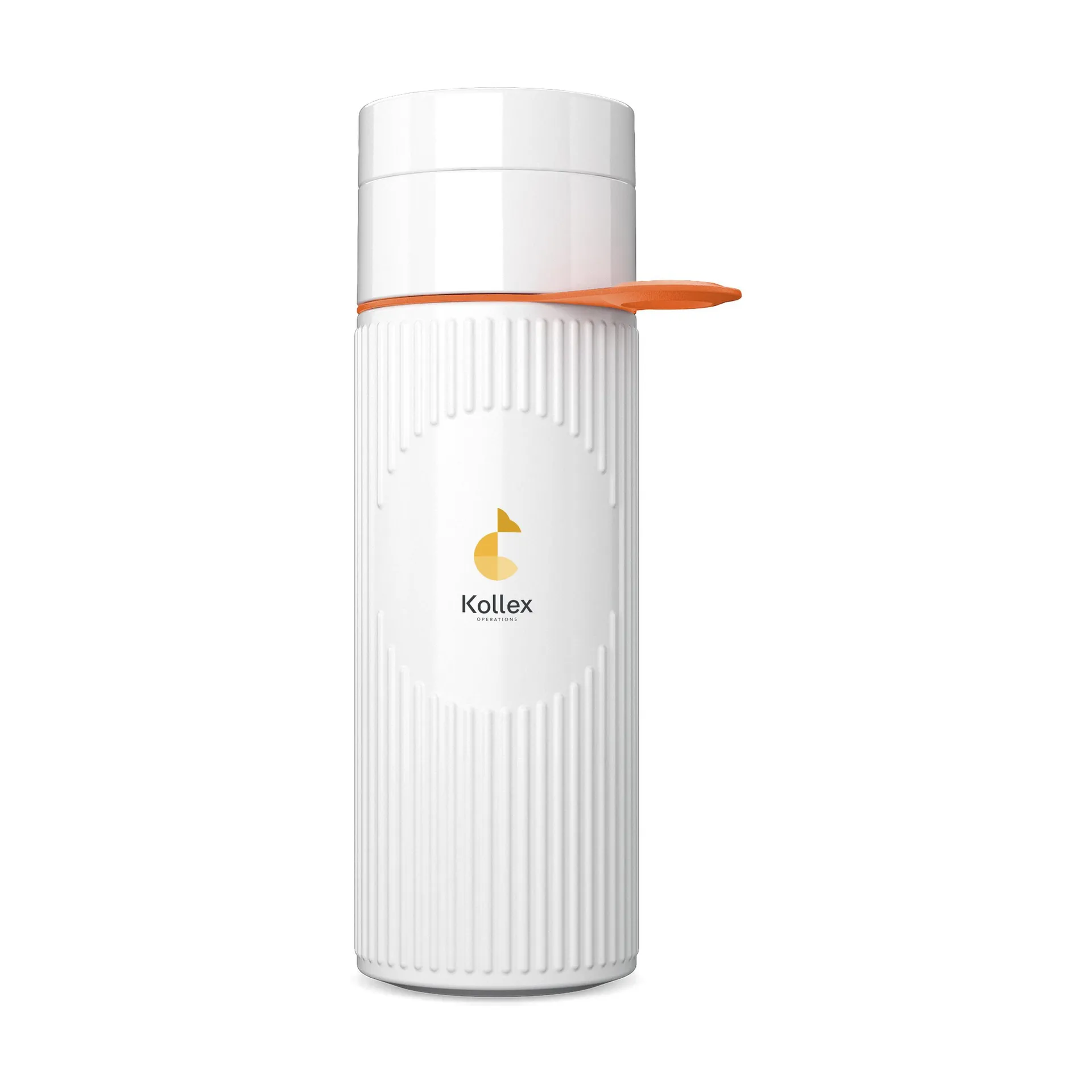 Join The Pipe Atlantis Ring Bottle White 500 ml wit/oranje