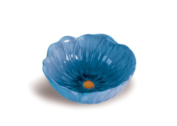 Byon Poppy kom set van 4 st. Blauw