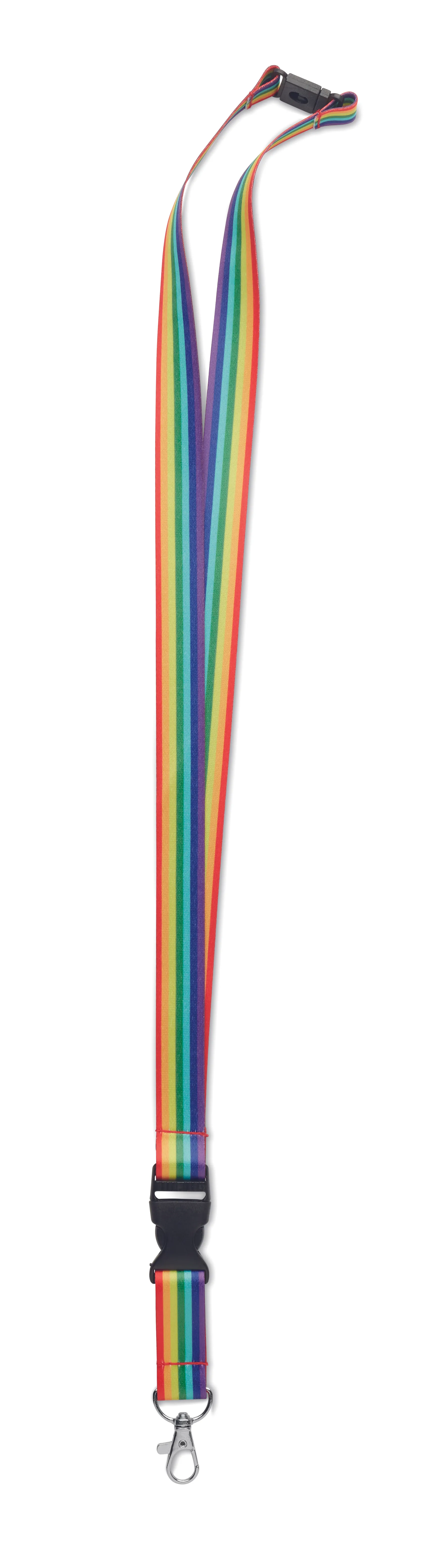 Regenboog RPET sleutelkoord Multicolour