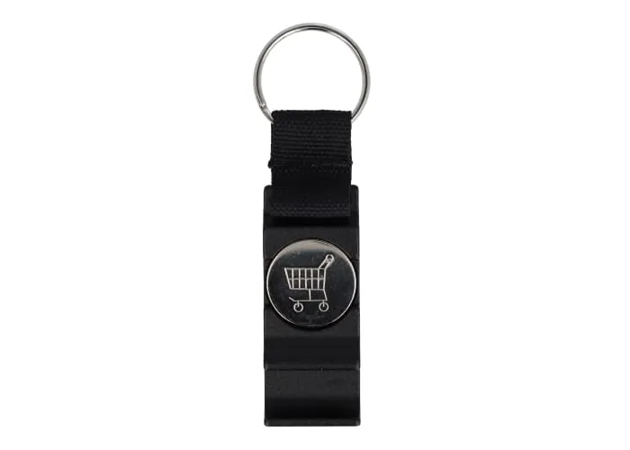 3-in-1 flesopener sleutelhanger Zwart