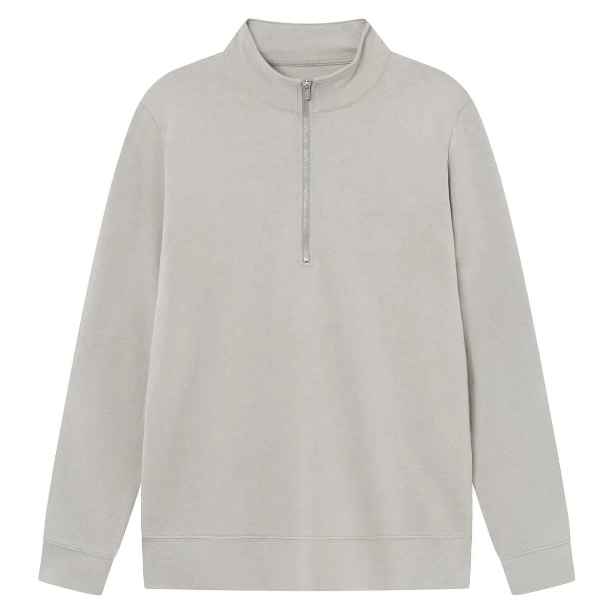 Brickstone unisex half zip sweater, 280 gr/m² Grijs