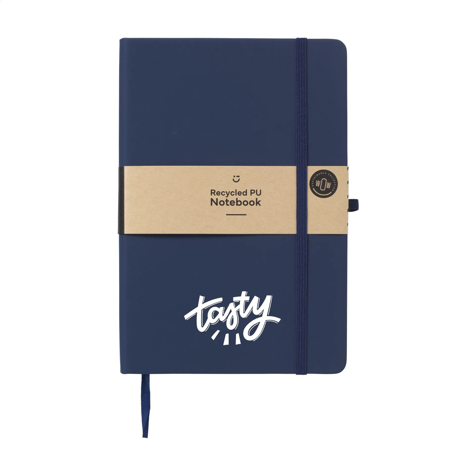 Recycled GRS PU Notebook A5 notitieboek navy