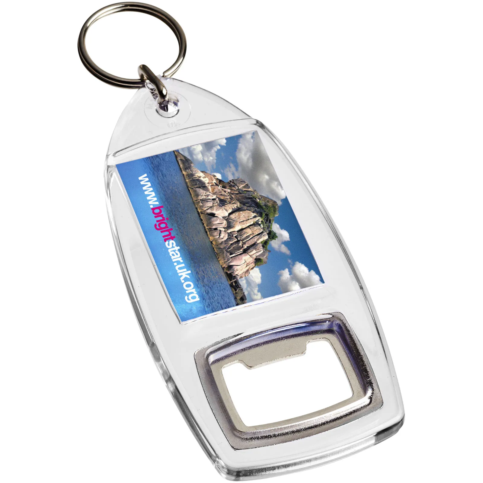 Jibe R1 sleutelhanger met flesopener Transparant helder