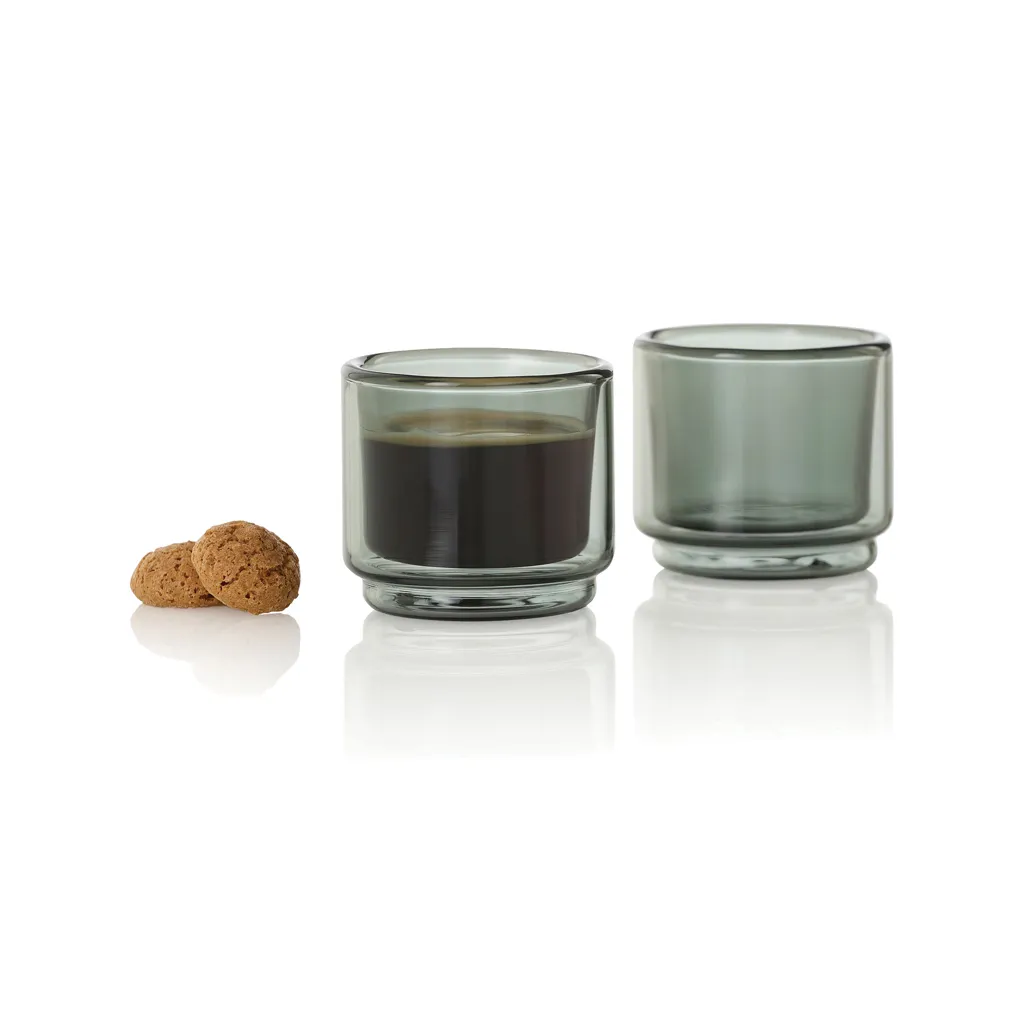 AdHoc Impact espressomok 45 ml, set van 2 stuks transparant