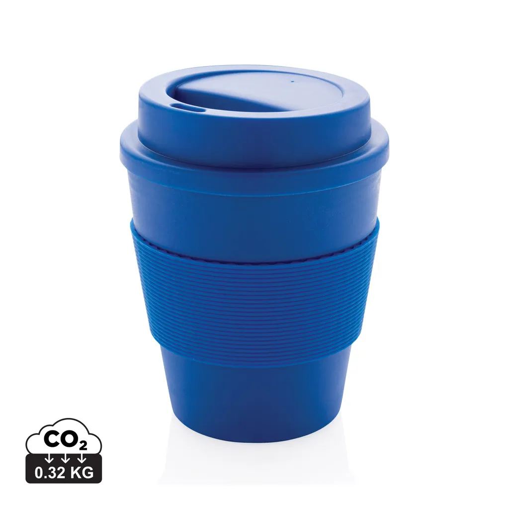 Herbruikbare koffiebeker met schroefdop 350ml blauw