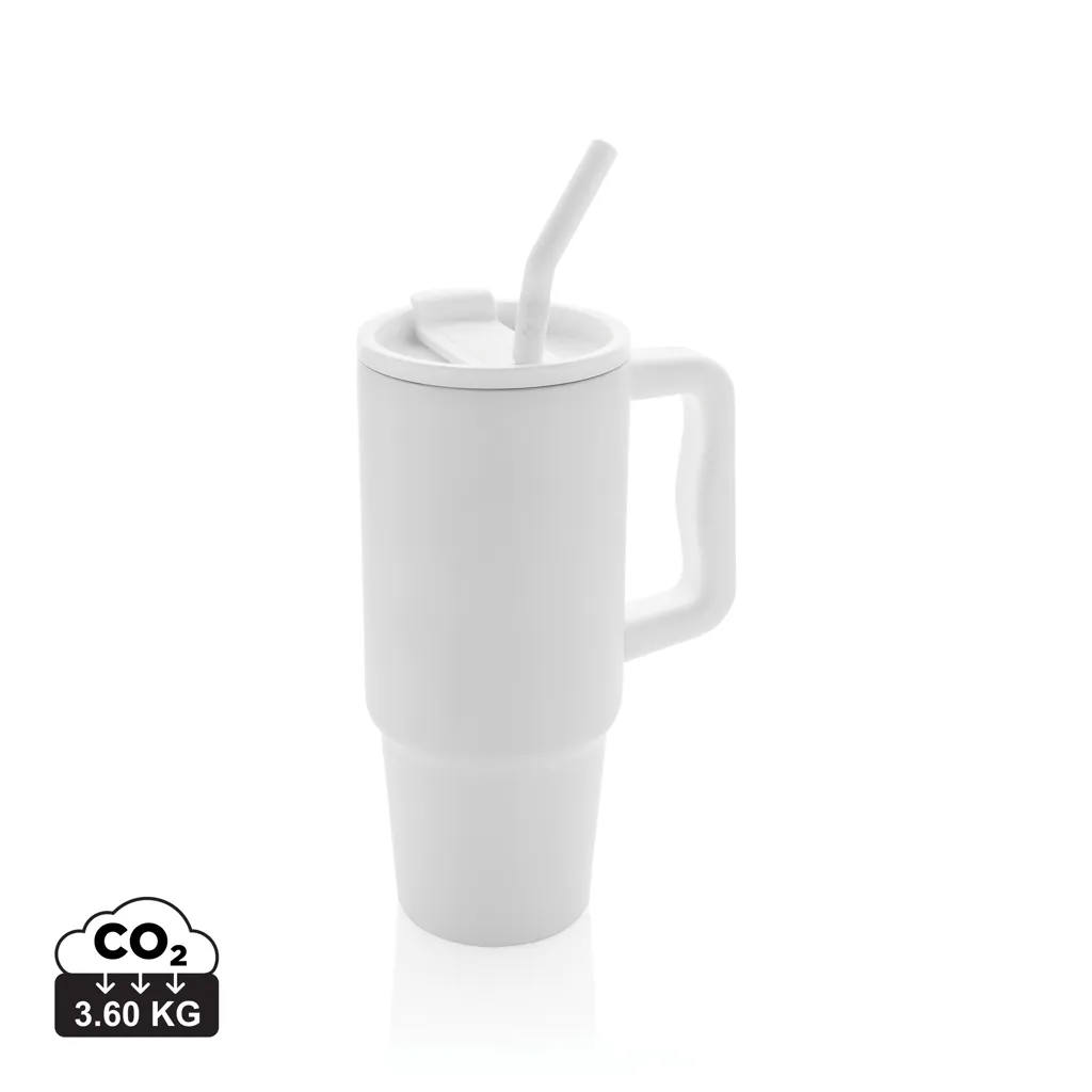 Embrace deluxe RCS recycled RVS drinkbeker 900ml wit