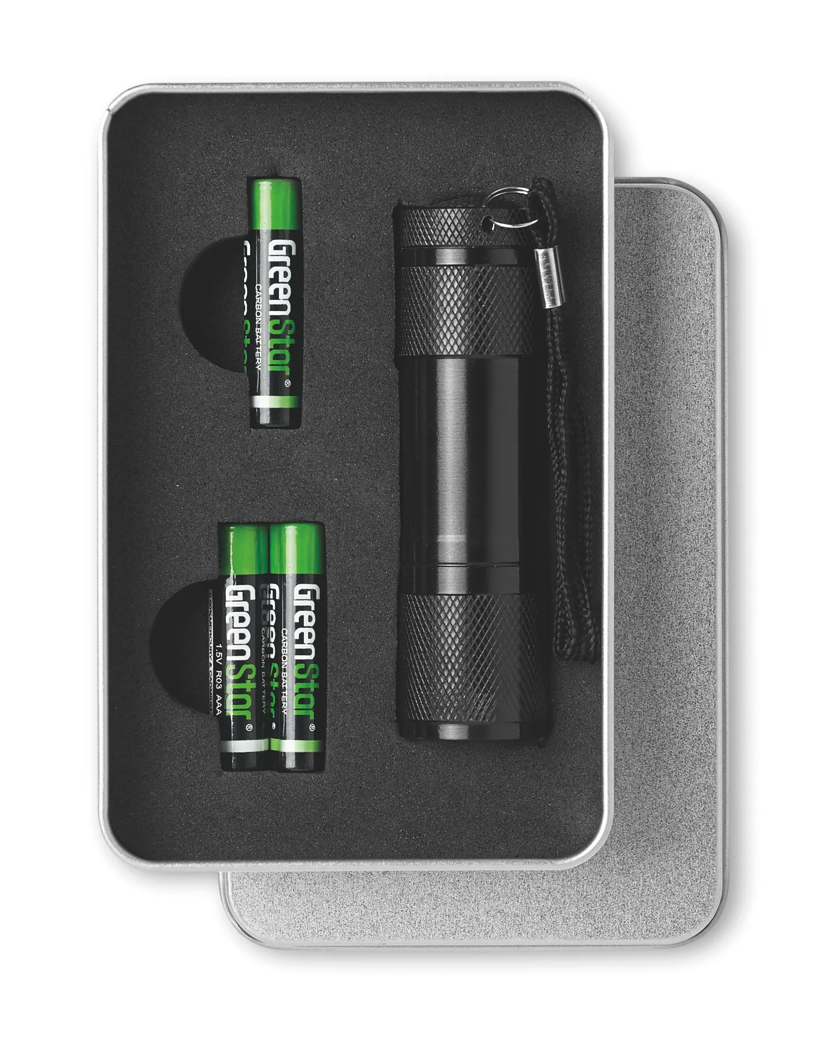 Aluminium LED zaklamp Zwart