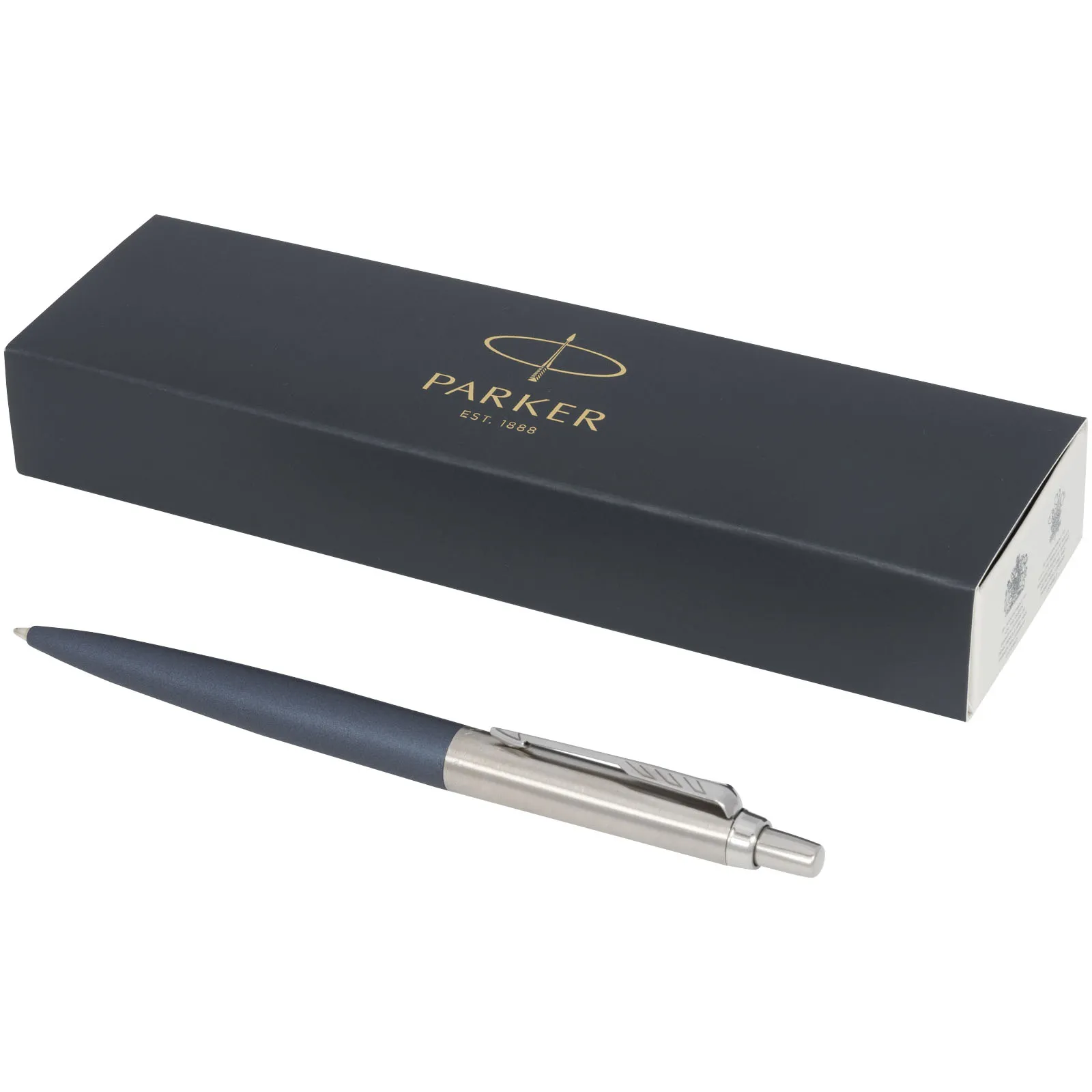 Parker Jotter XL matte balpen met chroom (blauwe inkt) Blauw