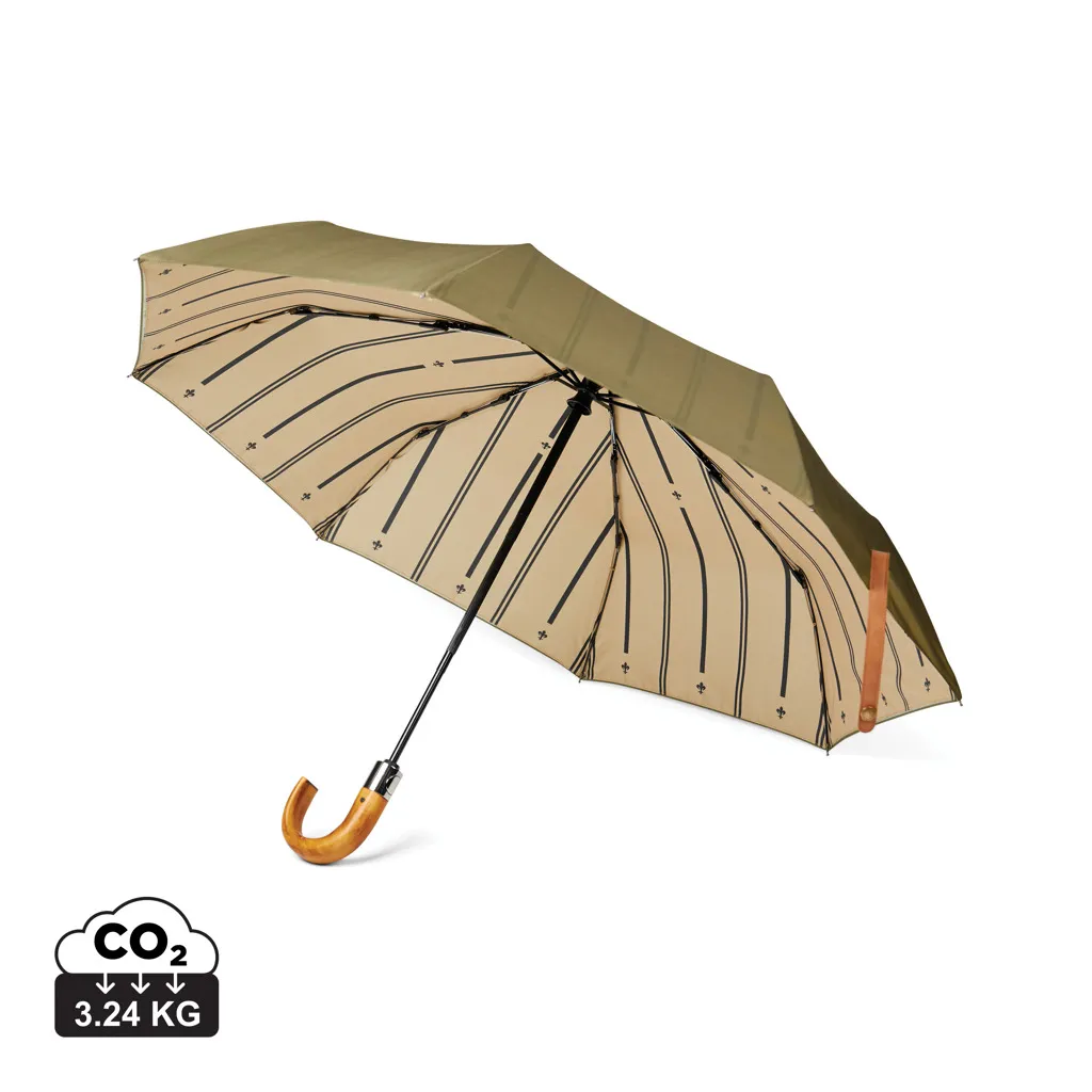 VINGA Bosler AWARE™ RPET 21" opvouwbare paraplu groen
