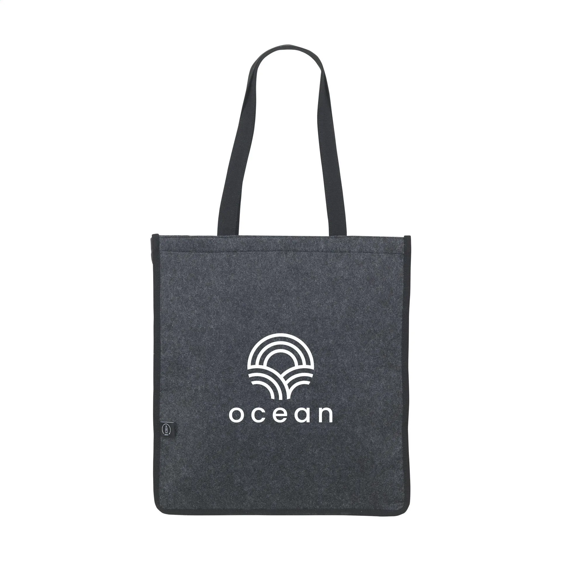 Vibe Shopper GRS RPET Felt/Cotton (320 g/m²) winkeltas donkergrijs