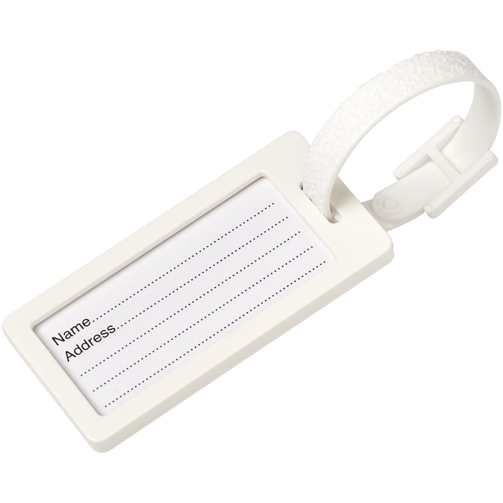 River gerecycled bagagelabel met venster River gerecycled bagagelabel met venster