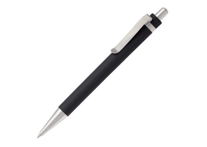 Balpen Antarctica metalen clip Zwart