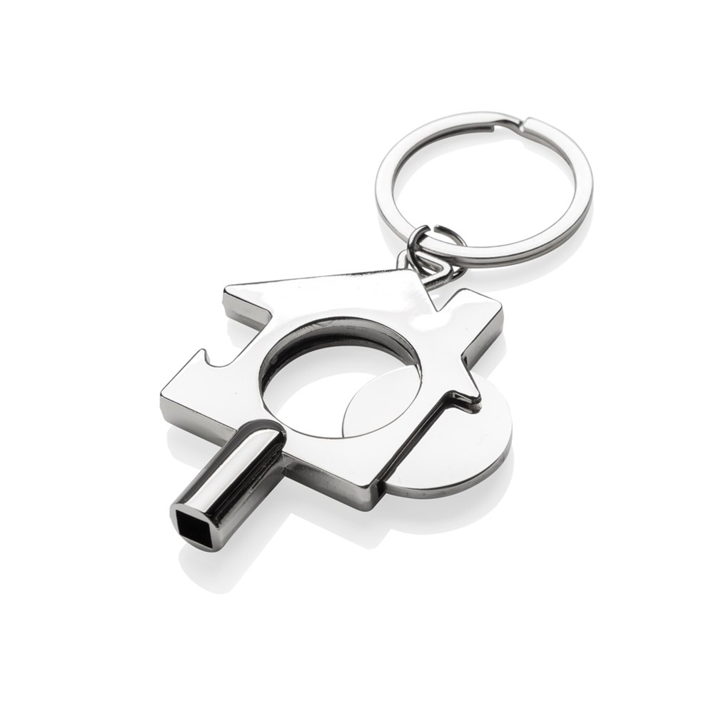 RCS gerecycled zinc alloy 3 in 1 sleutelhanger RCS gerecycled zinc alloy 3 in 1 sleutelhanger
