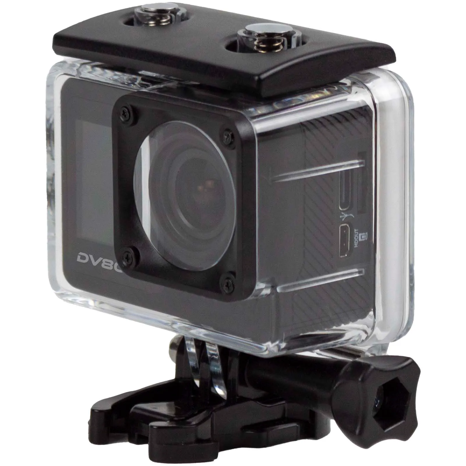 Prixton DV800 5K actiecamera met dubbel scherm Zwart