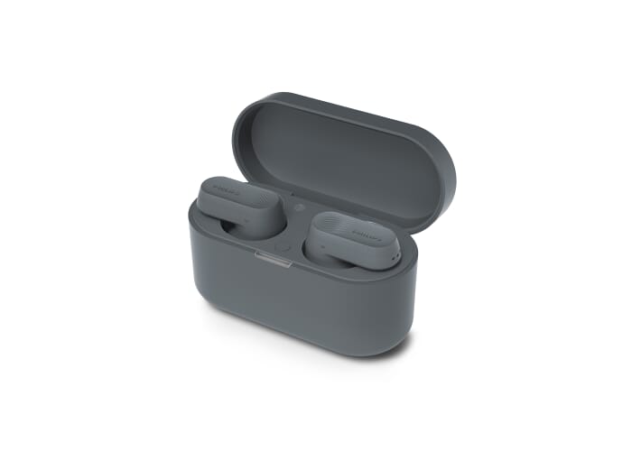 TAT3509| Philips TWS earphones with Noise Canceling Pro met tot 24 uur speeltijd Donker Grijs
