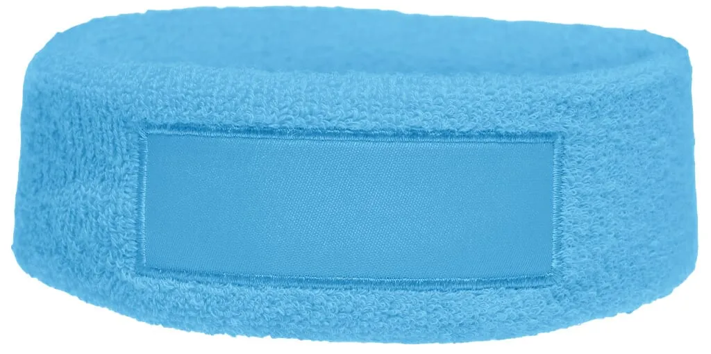 Hoofdband met label Licht Blauw