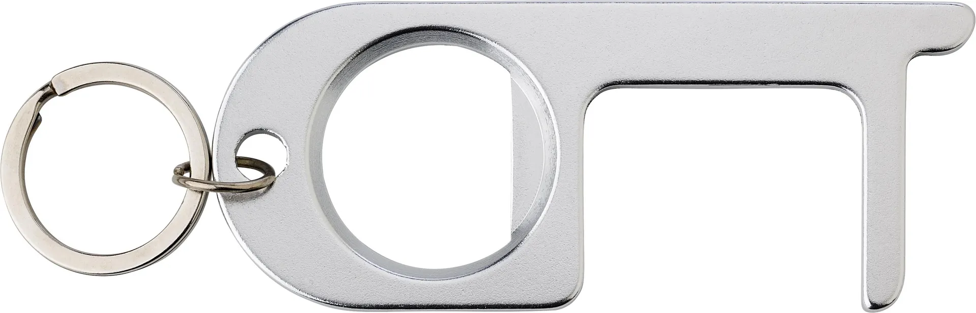 Aluminium deuropener Jada zilver