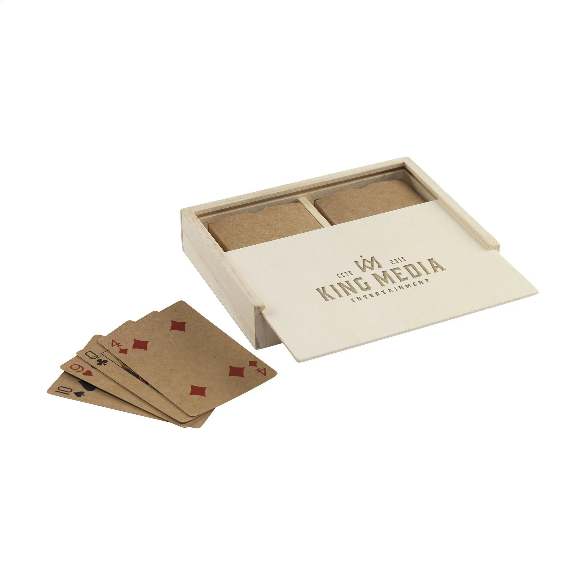 Recycled Playing Cards Double houtbruin
