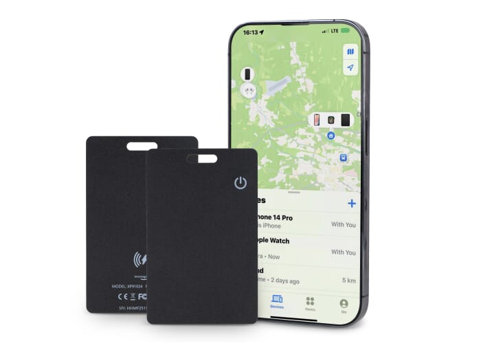 Xoopar ICE-Card Ultradune Tracker Kaart oplaadbaar Zwart