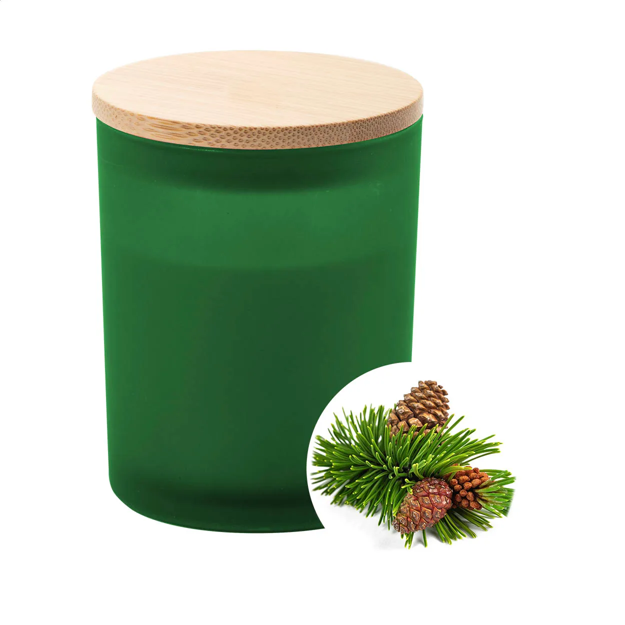 Daizu XL kaars, dennen groen