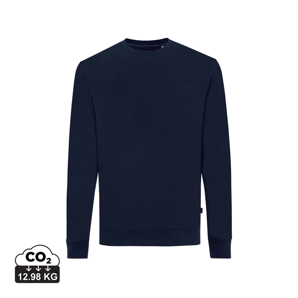 IQONIQ Zion gerecycled katoen sweater donkerblauw