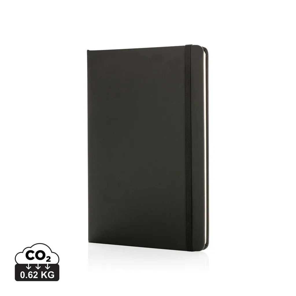A5 standaard hardcover PU notitieboek zwart