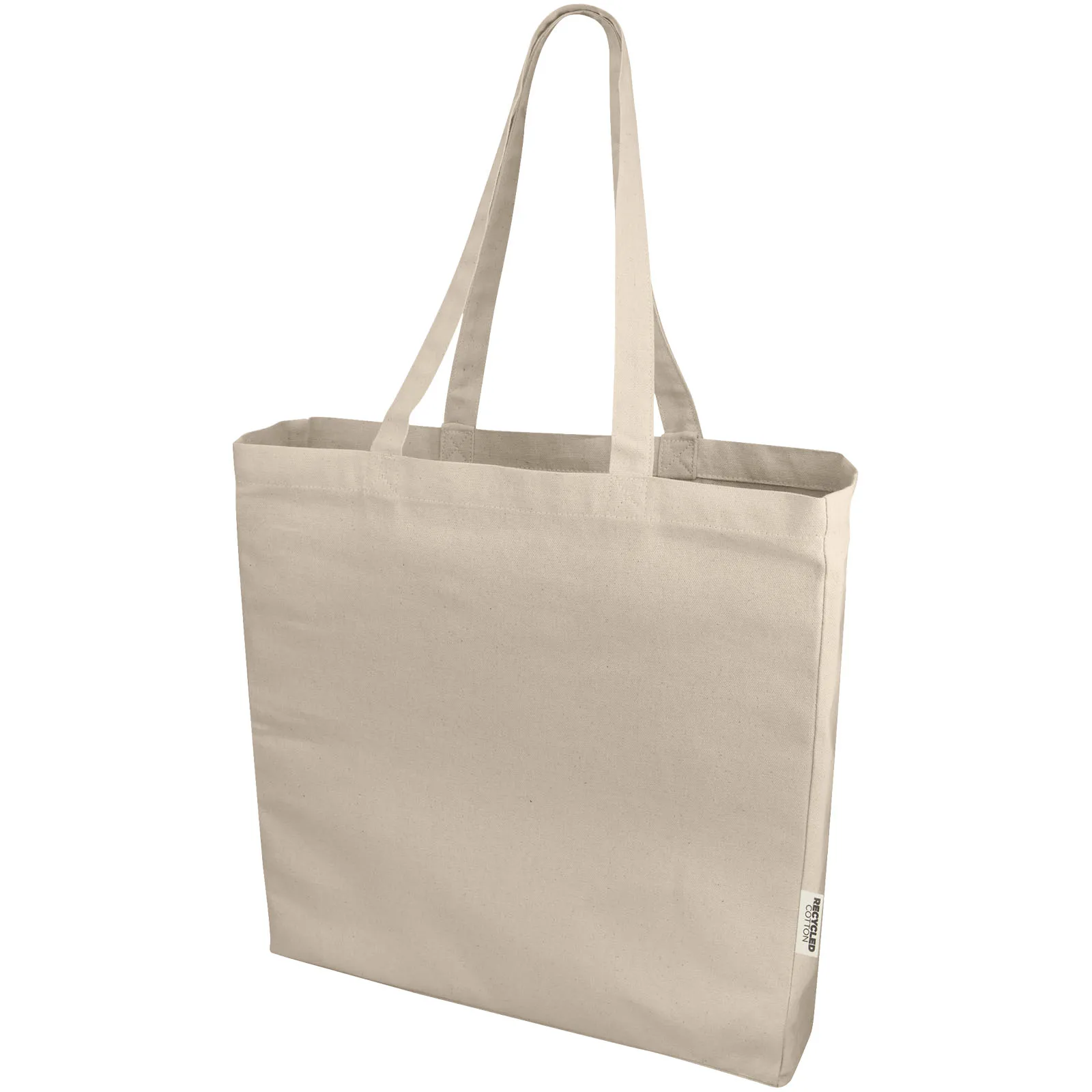 Odessa 220 g/m² GRS gerecyclede totebag 13L Natuur