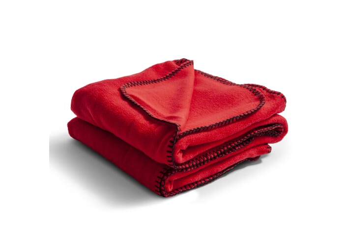 Nightingale fleece deken 130x170 cm Rood