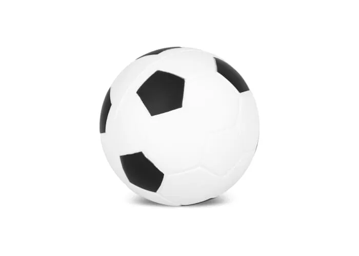Anti-stressbal voetbal Ø 6cm  Wit