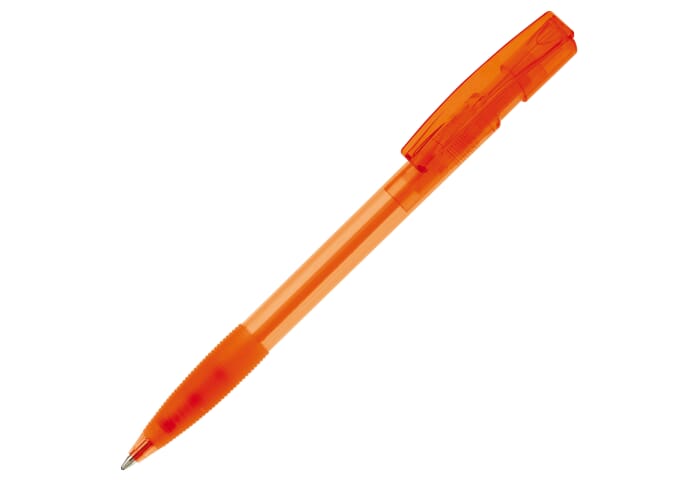 Balpen Nash grip transparant Transparant / Oranje