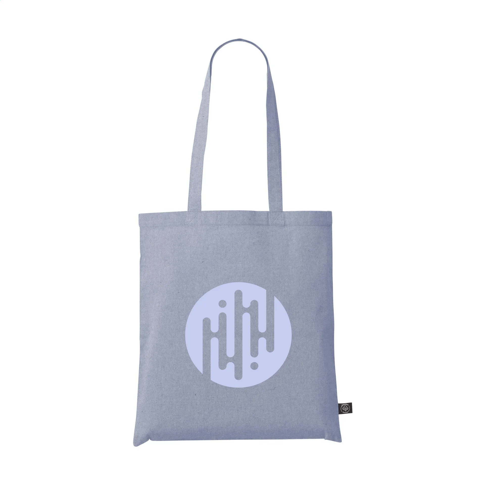 GRS Recycled Cotton Shopper (180 g/m²) tas blauw