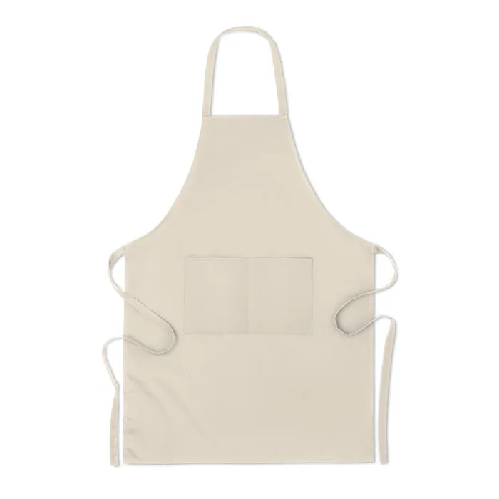 Schort organisch katoen Beige