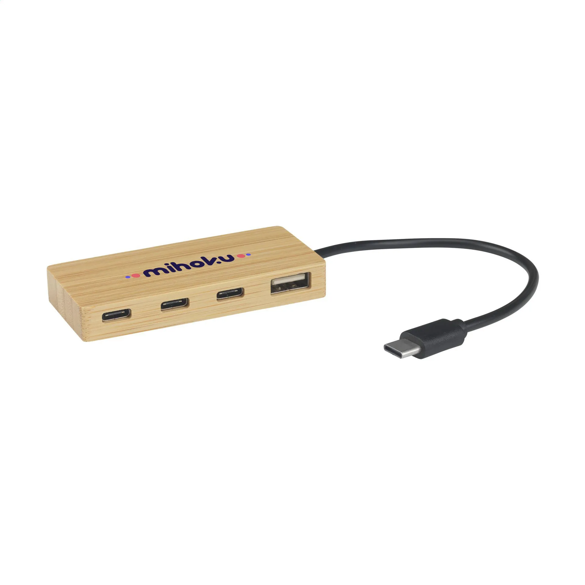 Fyra Bamboo Hub houtbruin