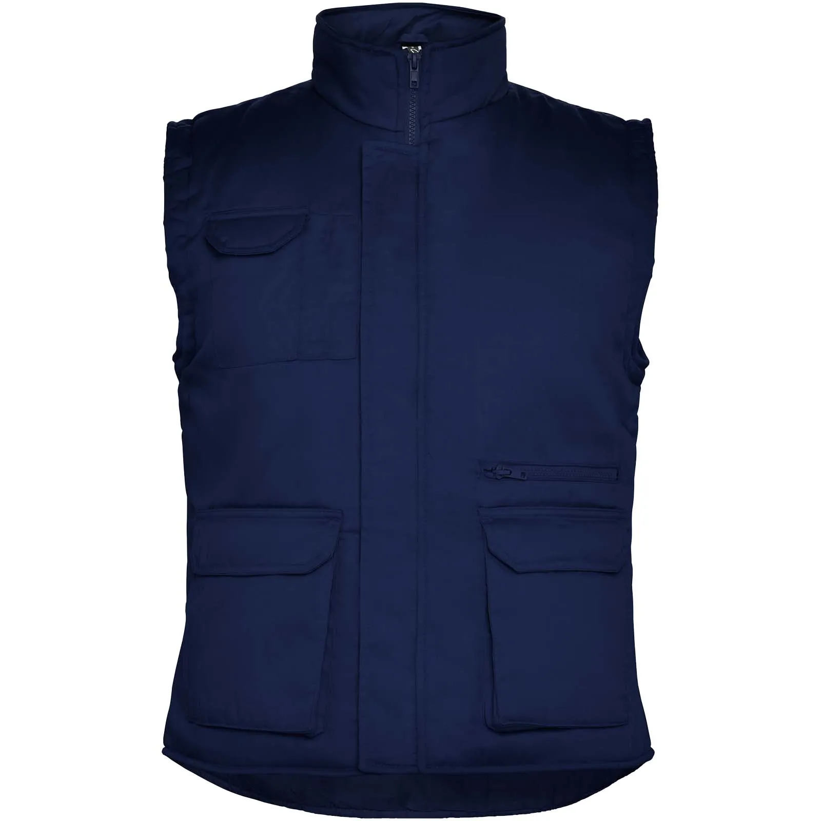 Almanzor multifunctionele werkbodywarmer met hoge kraag Marineblauw