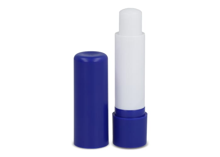 Klassieke lippenbalsemstick gerecycled materiaal Blauw
