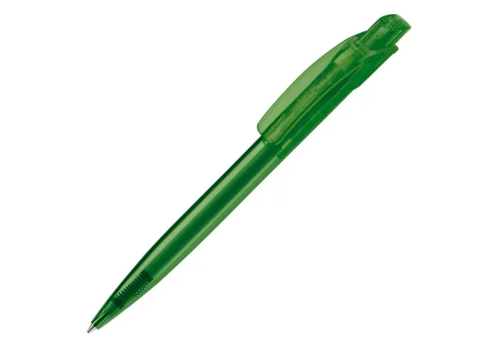 Balpen Cube transparant Transparant / Groen