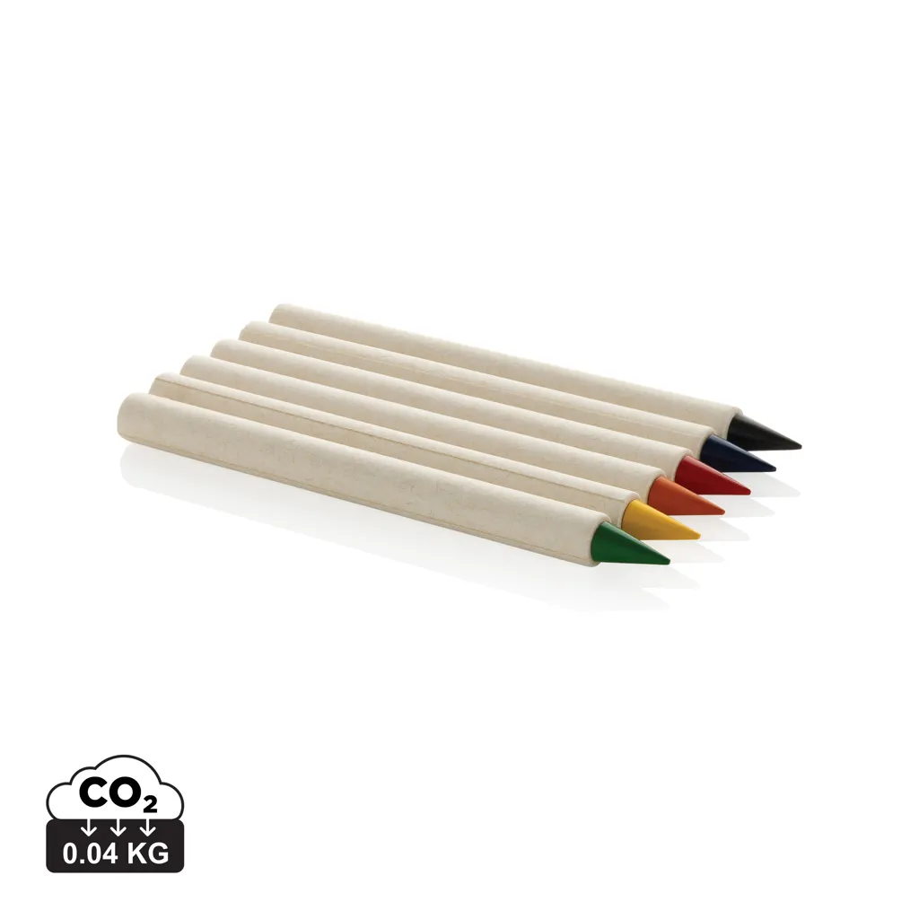 Micki GRS 6-delige set infinity kleurpotloden wit