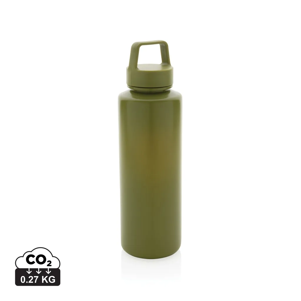 RCS gecertificeerd recycled PP waterfles met handvat groen